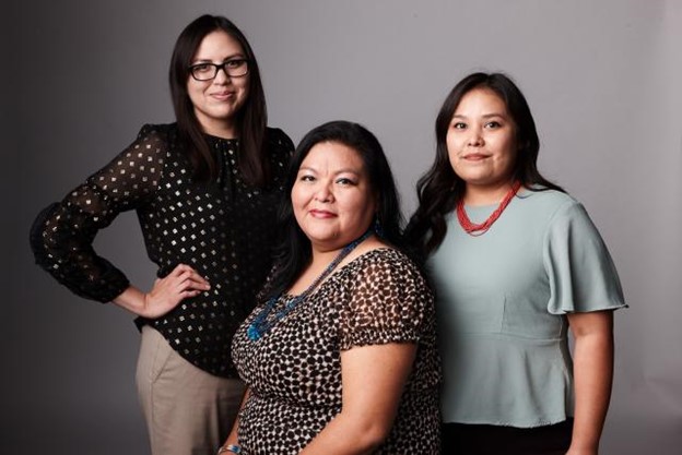 A photo of the original team of Dine Youth Network.