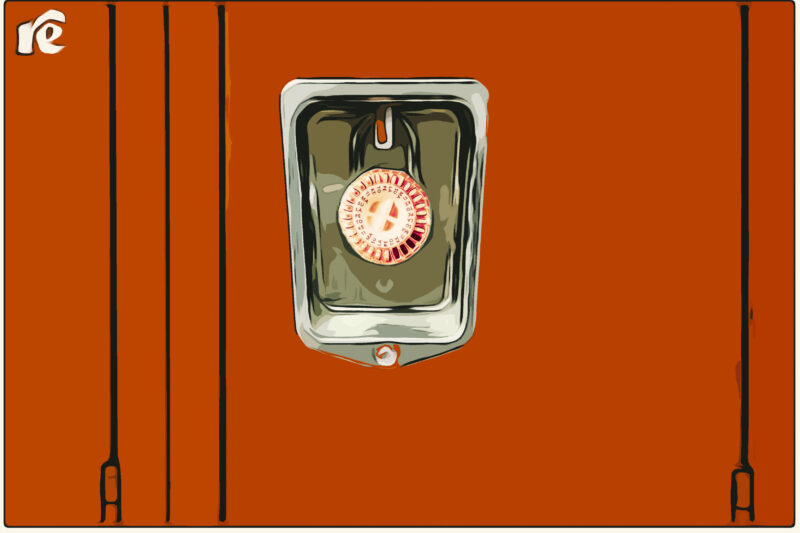 An illustration of a school locker created by  Austen Risolvato/Rewire News Group.
